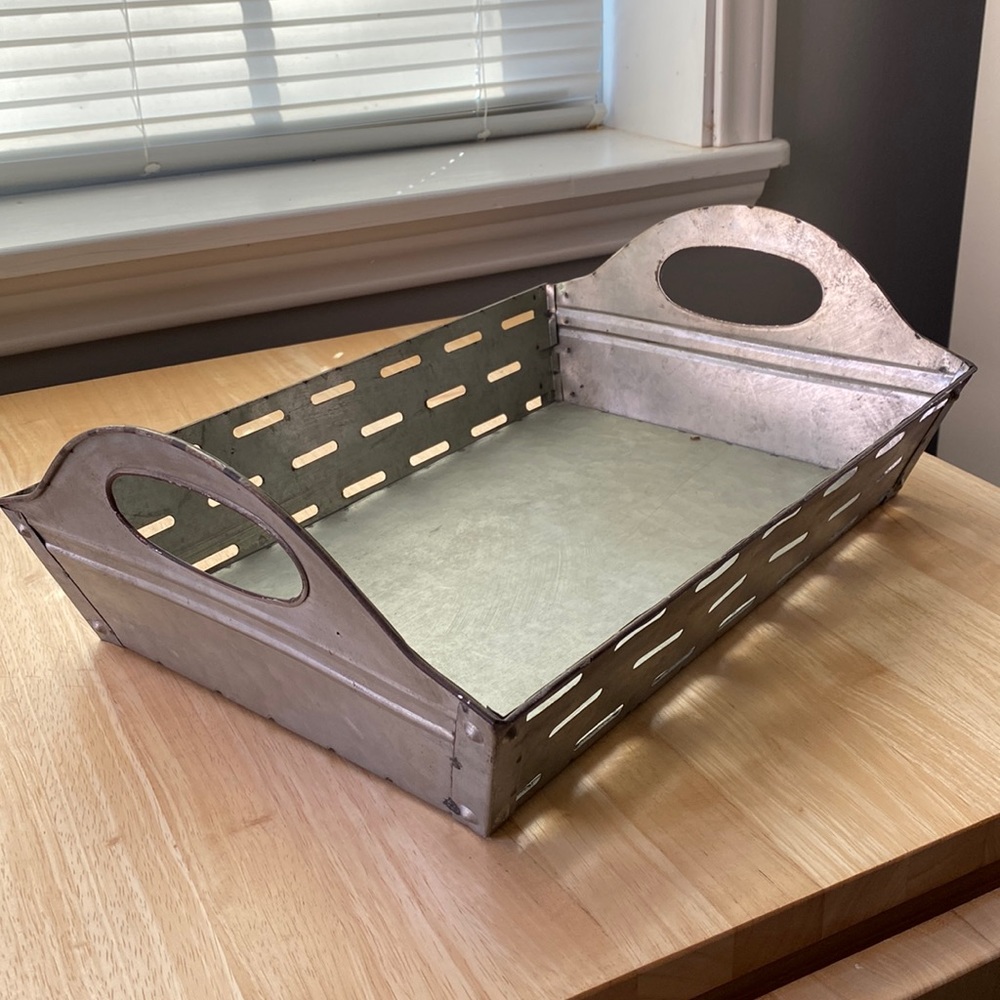 Metal Farmhouse Decor Tray